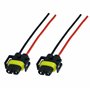 Lot de 2 Prise Phare H8 H11 Prise de Phare Douille Ampoule H8 H11 Connecteur H8 Connecteur H11 femelle Adaptateur H8 H11 pour La