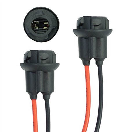 Lot de 2 W5W T10 194 W3W Support de Douille Ampoule caoutchouc Connecteur T10 W5W WY5W Adaptateur Prise Phare Lampe feux clignot