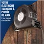 Poppstar Enrouleur de câble électrique automatique 20m + 2m (max. 3000W) Tambour de câble automatique auto-enroulant IP20 avec i