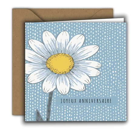 Edition Colibri d’anniversaire pour femme – Carte de vœux haut de gamme avec enveloppe – pliée carrée (15x15 cm) – Pour chèque