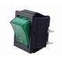 Interrupteur à bascule 4 broches 16 A 250 V AC 28 x 21 mm Éclairage LED vert Télérupteur Interrupteur Marche Arret