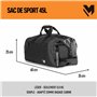 Lamaki Sac de Sport Homme & Femme 45l Duffle Bag – Sac de Voyage Convertible en Sac à Dos - Durable et Polyvalent, Compartiment 
