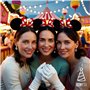 FASCHINFEVER Lot de 2 oreilles de souris - Costume Minnie Mouse avec oreilles et gants pour femme pour le carnaval et le carnava