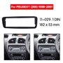 Sound-way - Kit Montage autoradio façade Cadre de Radio pour Peugeot 206 - KA022