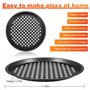 Plateaux de Four à Pizza Ronds Antiadhésive en acier au