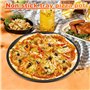 Tiamu 2 Pcs Moules à Pizza Plaque Pizza, Plateaux de Four à Pizza Ronds Antiadhésive en acier au, Tartes Flambées, Plaques de Cu