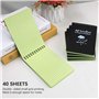 Lot de 5 cahiers imperméables, bloc-notes 15 x 10 cm, bloc-notes tout temps avec spirale supérieure, bloc-notes tactique avec gr