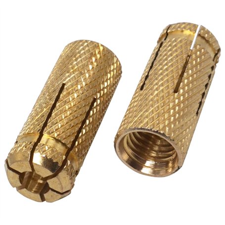 SKIR'CO Lot de 15 chevilles en laiton M12 x 38 mm