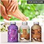 Sel de Bain Set Lavande & Coco & Bois de Santal 3х600g - Huile de Lavande Essentielle - Huile de Noix de Coco - Huile Essentiell