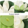 Nénuphars artificiels - Lot de 5 fleurs de lotus artificielles flottantes - Décoration de bassin - Nénuphar - Ornement pour terr
