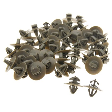 OTOTEC Lot de 50 clips de garniture latéraux en plastique pour porte de voiture compatible avec Renault Master