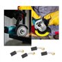 Lot de 2 paires de balais de carbone universels 20 x 12 x 6 mm pour meuleuses d'angle moteur électrique