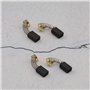 OTOTEC 2 Paires Balais de Charbon Moteur 7mmx11mmx17mm/18.5mm Compatible avec Hitachi 999033 999043 981612Z 999073 DeWalt 514003