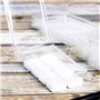 Liseng Lot de 100 moules de cire carrés à clapets en plastique transparent à 6 cavités pour la fabrication de bougies et de savo