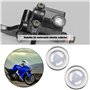 2 Ensembles 18mm Joint de Verre de Vue Remplacement pour Moto Frein Avant Arrière Embrayage Maître-Cylindre Réservoir Miroir de 