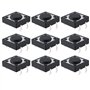 Lot de mini-boutons poussoirs tactiles 12 x 12 x 4