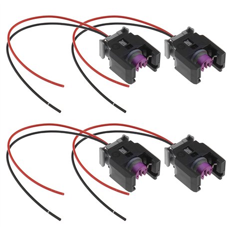 EMSea Lot de 4 connecteurs électriques pour injecteur diesel de voiture 13816706 compatibles avec les pièces de voiture Sprinter