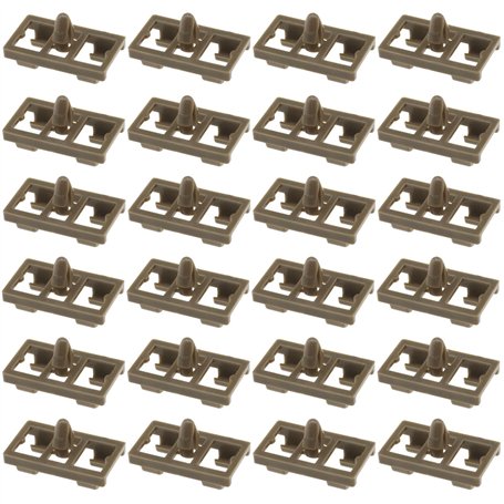 EMSea Lot de 30 clips de joint d'étanchéité pour porte inférieure X5 E53 51337052945 en plastique pour garniture de porte automo
