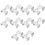 EMSea 10pcs Pinces à Corde Doubles Robustes en Acier Inoxydable 304 Taille 40mmx22mm pour Diamètre de Corde de 10 à 12mm Pince à