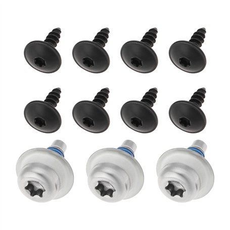 EMSea 1 Jeu de Fixation de Vis de Boulon de Plateau de sous-Plateau de Moteur Compatible avec VW Golf MK7 R GTI Comprenant 3 Bou