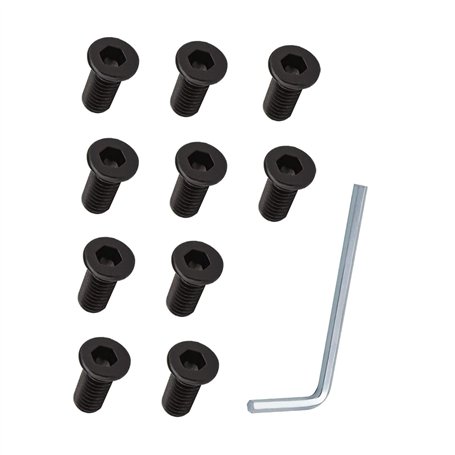 YINETTECH 10pcs Scooter Électrique M5 Guidon Vis Hexagonales avec Clé Accessoires Planche à roulettes Compatible pour Xiao-mi M3