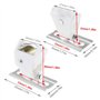 YINETTECH Lot de 2 poulies de renvoi de cordon et 2 mécanismes de verrouillage de cordon pivotants pour stores et stores de mais