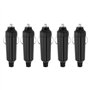YINETTECH Lot de 5 prises allume-cigare robustes de 20 A 12 V pour câbles jusqu'à 16 AWG de travail -25 à +85 ºC Noir (soudure u