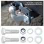 YINETTECH Lot de 4 Boulons Barre Remorquage M16 X 60 Mm avec écrou Rondelle à Ressort Rondelle Plate à Utiliser avec Boulons Cro