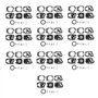 Tiamu 10 Kit D'Aiguille de Joint de Reconstruction de RéParation de Carburateur pour Tondeuse Walbro K20-WYJ Echo Husqvarna Toro
