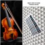 VGOL 5pcs Autocollant de Note de Manche Touche de Violon/Autocollant de Guide de Doigt 4/4 Indicateur de Position de Violon Plei