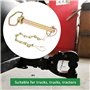 VGOL 2 Pièces Goupille D'attelage de Barre de Remorquage de Remorque 5/8" X 4,33" avec Chaîne Et Goupille D'attelage pour Un Mon