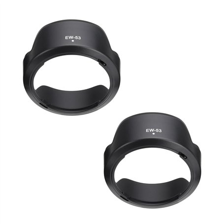 VGOL 2 Pièces EW-53 Pare-Soleil en Plastique pour Objectif d'appareil Photo Pare-Soleil de Remplacement d'objectif d'appareil Ph