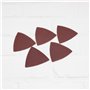 VGOL 50 Accessoires Lot de pour Outils Multifonctions Papier de Verre Triangulaire 80 × 80 Mm Gravier 40/80/120/240 Papier de Ve