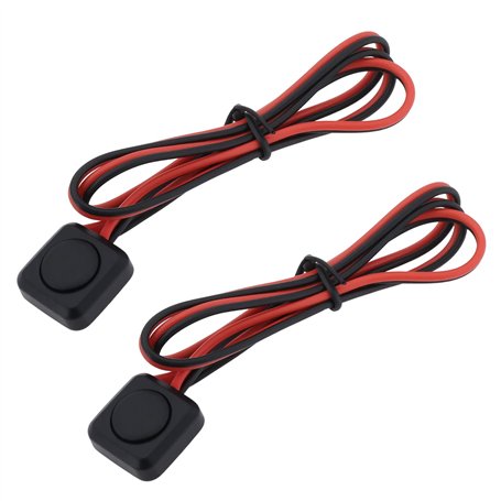 VGOL 2pcs Interrupteurs Momentanés 12 V/24 V Petit Bouton-Poussoir pour Applications électriques Automobiles Projets de Bricolag