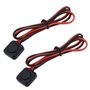 VGOL 2pcs Interrupteurs Momentanés 12 V/24 V Petit Bouton-Poussoir pour Applications électriques Automobiles Projets de Bricolag