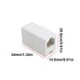 VGOL Lot de 4 coupleurs RJ11 6P4C femelle vers femelle pour modems ADSL de téléphone fixe, fax