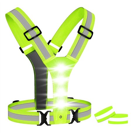 Pvczool Gilet de Course à LED