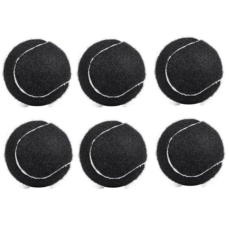 XIAOJUN Lot de 6 balles de tennis élastiques résistantes à l'usure 66 mm balle de tennis pratique pour débutants