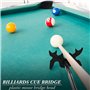 Giilayky Pont de Queue de Billard RéTractable avec TêTe de Pont, Accessoire de Queue de Billard pour Table de Billard, TêTe de P