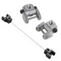 Gokoti Lot de 2 supports de lames de scie à chantourner - Kit de conversion - Adaptateur sans broche en métal - Supports de lame