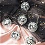 Qaautor 60 Pièces Mini Boule Disco Porte-Clés Années 70 Disco Favors Boule à Facettes Porte-Clés Ensemble de Porte-Clés pour Déc