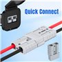Comphic Connecteur Anderson, Connecteur de Connexion/Déconnexion de Batterie 8AWG 50AMP, Connecteur de Câble de Batterie 1,64 Pi