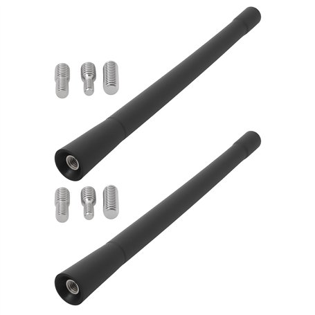 ECSiNG 2 Pièces Antenne Courte pour Moto 7" avec Vis d'adaptation Compatible avec Har-Ley Davidson 1989-2022