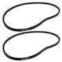 ECSiNG Courroie Trapézoïdale 2 Pièces 22431-VG4-B50 Compatible avec Honda HRB 536 C Compatible avec IZY 53
