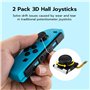 Wigearss Joysticks de Réparation à Effet Hall pour Manettes NS Switch/Switch OLED, Accessoires de Remplacement avec Outil d'Ouve