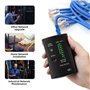 Mcbazel Testeur de Câble RJ11/RJ12/RJ45, Testeur de Câblage et de Cordon, Testeur de Câble Téléphonique, Testeur de Câble LAN, O