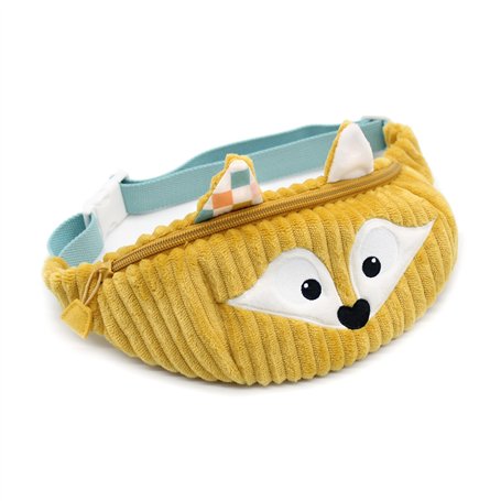 LES DÉGLINGOS Sac Banane Enfant Cyranos Le Renard en Velours Côtelé