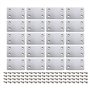 eMagTech 20pcs Plaque de Réparation Plate 60x38x1.5mm avec Vis Droite en Acier Support de Fixation Assemblage Connecteur de Répa