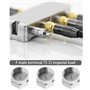 eMagTech 10pcs Bouchons de Terminaison Coaxiaux de Type F 75 ohms Résistance Extrémités Couvercle de Protection Anti-poussière C
