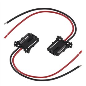 ECSiNG Lot de 2 connecteurs à 2 broches compatibles avec VW Audi Skoda Seat 3B0972702 1J0971972 - Faisceau de câble LED pour por